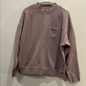Madewell Dusty Mauve Crewneck Sweater Relaxed Fit. Size L.